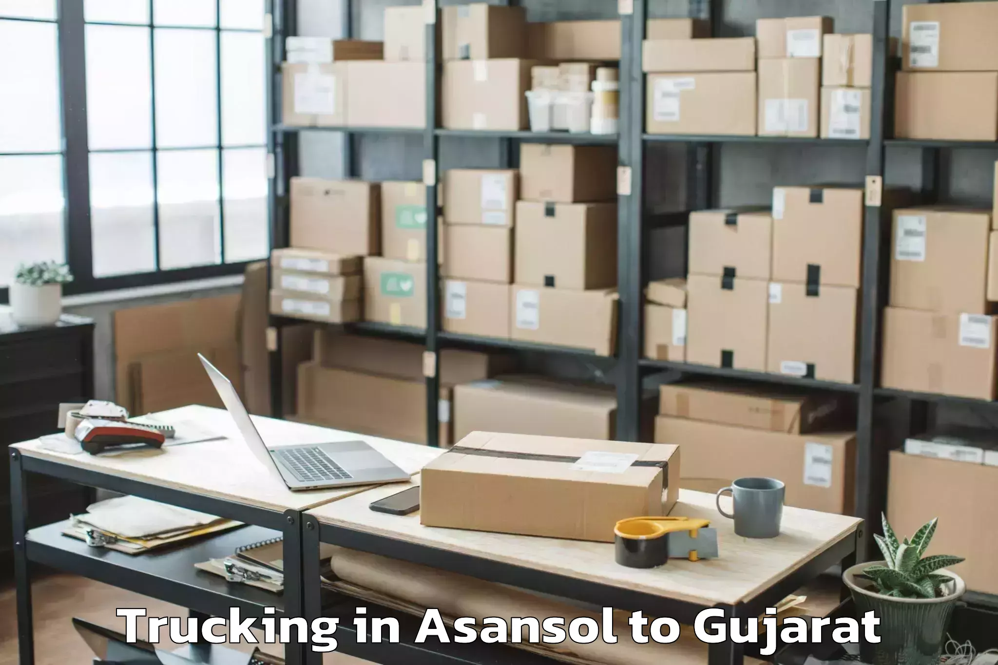 Leading Asansol to Vapi Trucking Provider